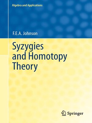 cover image of Syzygies and Homotopy Theory